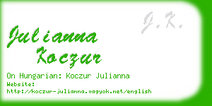 julianna koczur business card